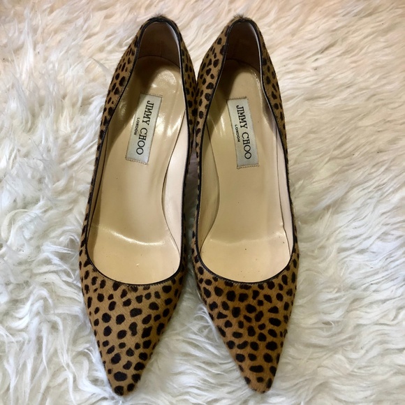 Jimmy Choo Shoes - Jimmy Choo Pony Hair Spotted Animal Print Heel